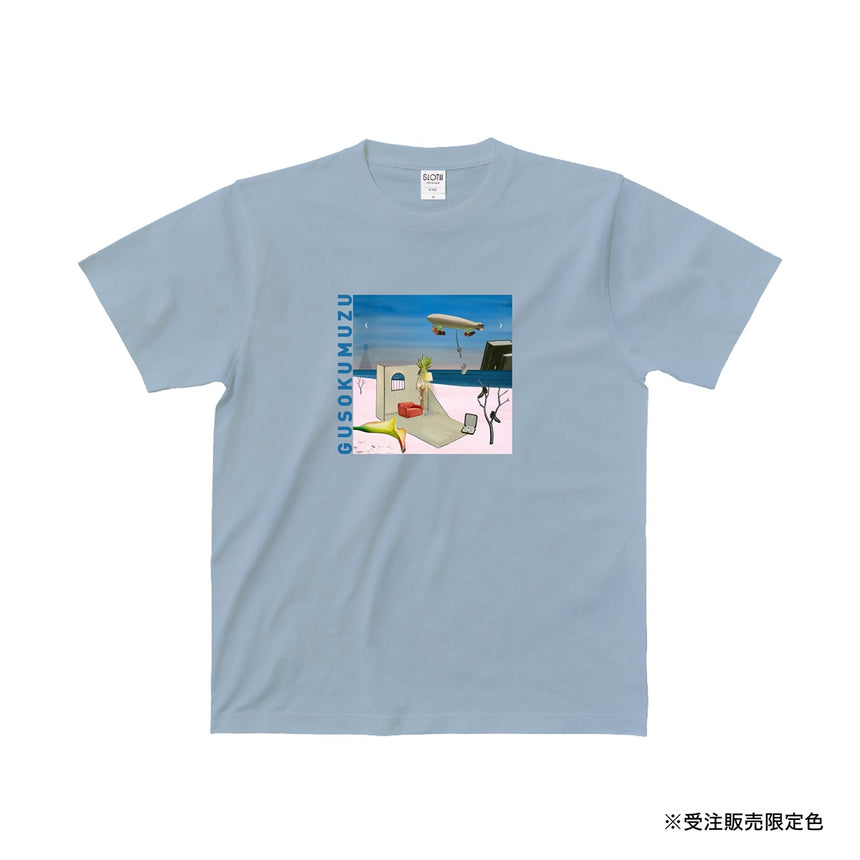 【受注販売限定色】楽園.Tee（DUSTY BLUE）【受注期間：～9/11】